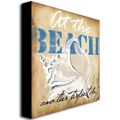 Trademark Art "At the Beach" Canvas Art by Working Girls Design