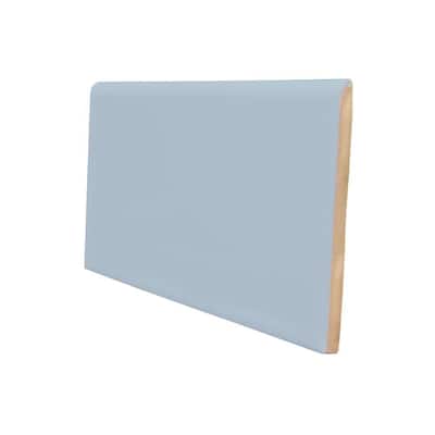 U.S. Ceramic Tile Color Collection Bright Wedgewood 3 in. x 6 in. Ceramic Surface Bullnose Wall Tile U724-S4369