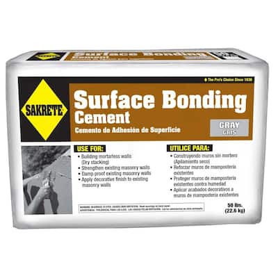 SAKRETE 50 lb. Surface Bonding Cement in Gray-65300845 - The Home Depot