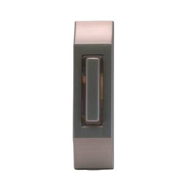 UPC 853009001598 product image for IQ America Lighting Wall Plates Wired Lighted Doorbell Push Button - Satin Nicke | upcitemdb.com