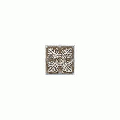 Daltile Pangea Metals Iron 2 in. x 2 in. Floral Dot Floor/Wall Tile (4 pieces per pack) PM1022DOTACC1P2