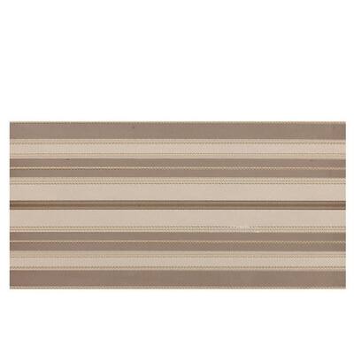 Daltile Colorbody Identity 12 in. x 24 in. Cream/Brown Fabric Porcelain Floor and Wall Tile MY511224DECO1P