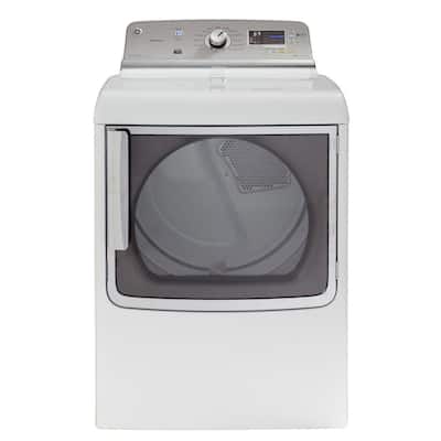 GE Adora 7.8 cu. ft. Electric Dryer with Steam in White GHDS830EDWS