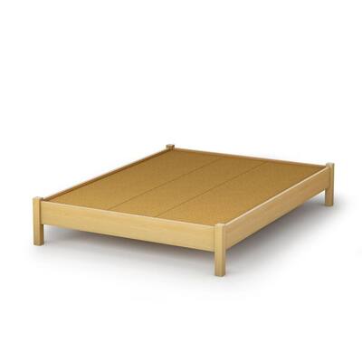 South Shore 3013204 Step One Full Platform Bed Natural Maple