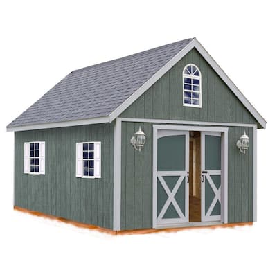 Best Barns Belmont 12 ft. x 20 ft. Wood Storage Shed Kit with Floor ...