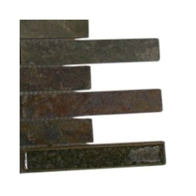 Splashback Glass Tile Roman Selection Emperial Slate Glass Floor and Wall Tile - 6 in. x 6 in. Tile Sample R4B4 STONE TILES