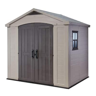  Factor 8 ft. x 6 ft. Outdoor Storage Shed-213039 - The Home Depot