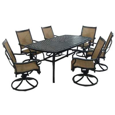 Home Outdoor Furniture on Martha Stewart Living 7 Piece Dining Set   The Home Depot