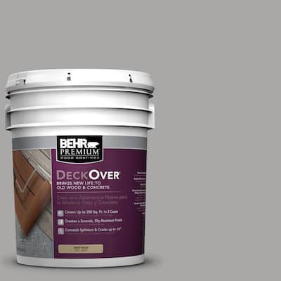 BEHR Premium DeckOver 5-gal. #PFC-68 Silver Gray Wood and Concrete Paint S0107605