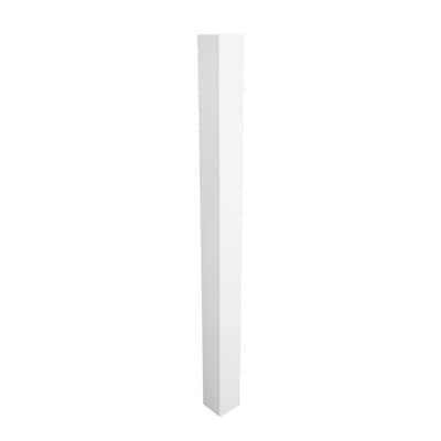 Weatherables 4 in. x 4 in. x 7 ft. Vinyl Fence Blank PostLWPTBLANK 