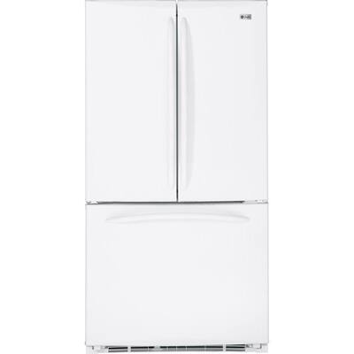 GE 20.7 cu. ft. Counter-Depth French Door Refrigerator - White