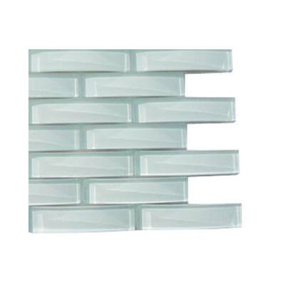 Splashback Glass Tile Seafoam Pelican Glass Floor and Wall Tile - 6 in. x 6 in. Tile Sample C2D6 GLASS TILE
