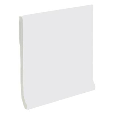 U.S. Ceramic Tile Color Collection Matte Tender Gray 4-1/4 in. x 4-1/4 in. Ceramic Stackable Cove Base Wall Tile U261-AT3401