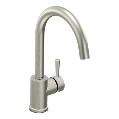 MOEN Kitchen Faucets. Level Single Handle Kitchen Faucet in Classic Stainless
