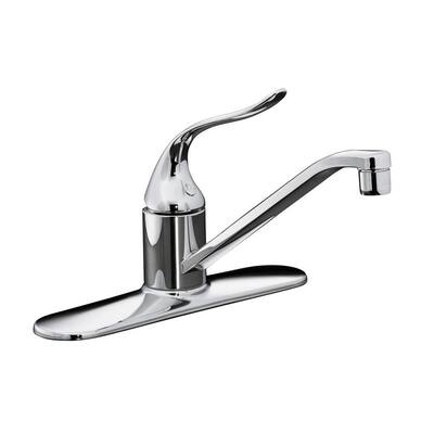 KOHLER Kitchen Faucets. Coralais 1- or 3-Hole 1-Handle Low-Arc Control Kitchen Faucet in Polished Chrome