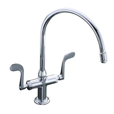 KOHLER Kitchen Faucets. Essex 1 or 3 Hole 2-Handle Kitchen Faucet in Polished Chrome