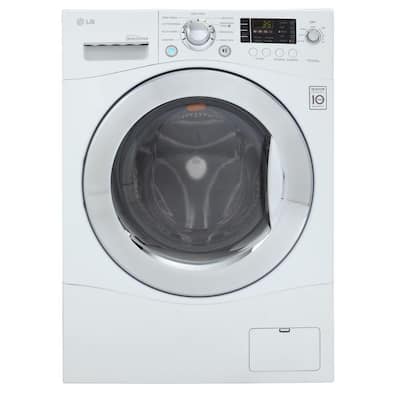 LG Electronics 2.3 cu. ft. Washer and Electric Dryer in White WM3455HW