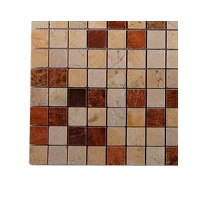 Splashback Glass Tile Sparrow Blend Mosaic Tile - 6 in. x 6 in. Tile Sample L4B7 MOSAIC TILE