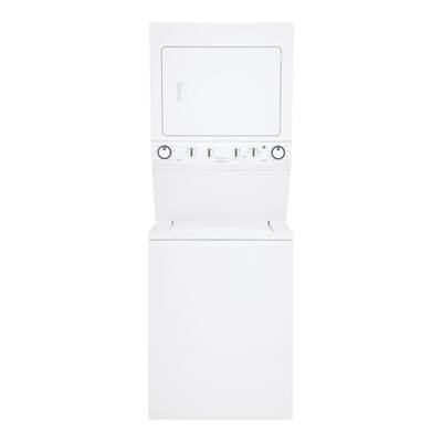 Frigidaire High-Efficiency Unitized 3.3 cu. ft. Washer and 5.5 cu. ft. Electric Dryer in White FFLE2022MW