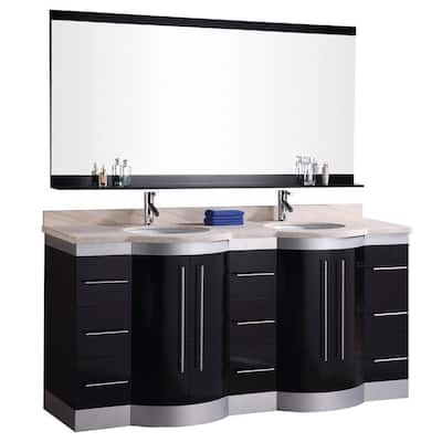 Design Element Jasper 72-in. Double Bathroom Vanity Set