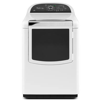 Whirlpool Cabrio Platinum 7.6 cu. ft. Electric Dryer with Steam in White WED8500BW