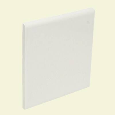 U.S. Ceramic Tile Color Collection Bright White Ice 4-1/4 in. x 4-1/4 in. Ceramic Surface Bullnose Wall Tile U081-S4449
