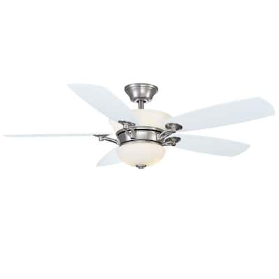 Hampton Bay Minorca 52 in. Indoor Brushed Nickel Ceiling Fan 51221
