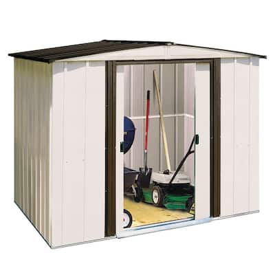 Arrow Newport 8 ft. x 6 ft. Steel Shed-NP8667 - The Home Depot