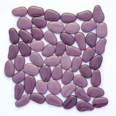 Solistone Freeform Glass 12 in. x 12 in. Javaher Glass Mesh-Mounted Mosaic Tile 8010