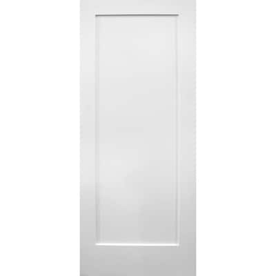  30 in. x 80 in. 1-Panel Ovolo Primed Wood Single Prehung Interior Door