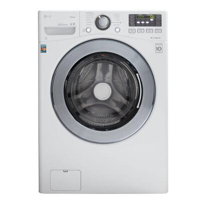 LG Electronics 3.7 DOE cu. ft. High-Efficiency Front Load Washer with Steam in White, ENERGY STAR WM3070HWA