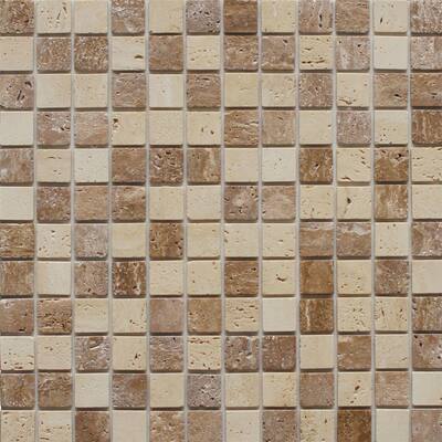 Instant Mosaic 12 in. x 12 in. Peel and Stick Natural Stone Wall Tile EKB-04-104
