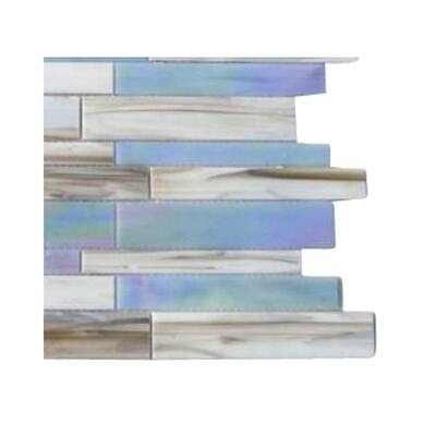 Splashback Glass Tile Matchstix Fate Glass Floor and Wall Tile - 6 in. x 6 in. Tile Sample C2C2 GLASS TILE