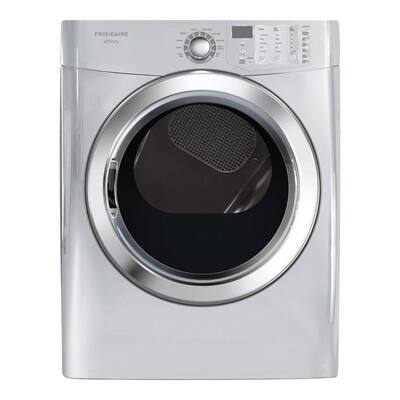 Frigidaire Affinity 7.0 cu. ft. Electric Dryer with Steam in Classic Silver FASE7073NA