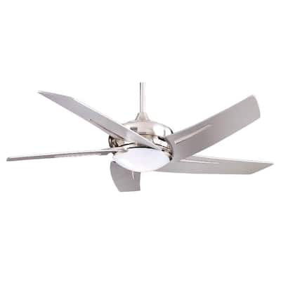 Hampton Bay Sidewinder 54 in. Brushed Nickel Ceiling Fan 34889