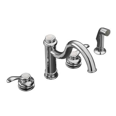 KOHLER Kitchen Faucets. Fairfax 4-Hole 2-Handle Kitchen Faucet in Polished Chrome