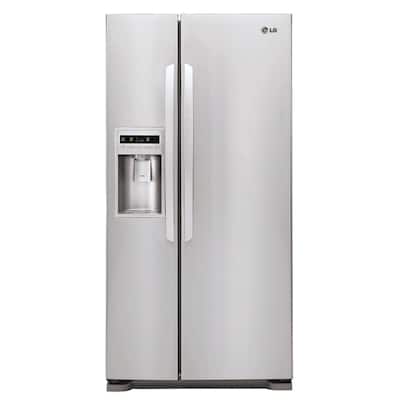 GE 33 in. W 22.7 cu. ft. French Door Refrigerator in. - Home Depot