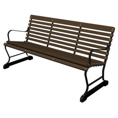 Teak Patio Bench on Ivy Terrace 60 In  Black And Teak Bench Ivb60fblte At The Home Depot