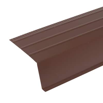 Amerimax Home Products 10 ft. Musket Brown Aluminum Roof Apron Flashing
