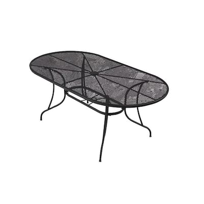 Patio Dining Tables on 72 In  Oval Patio Dining Table D3929 3872 At The Home Depot