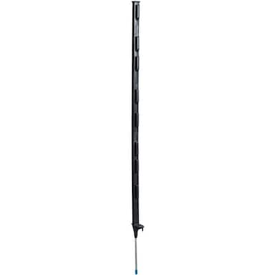 FI-SHOCK 48 IN. PLASTIC BLACK STEP-IN FENCE POST-A-48B AT