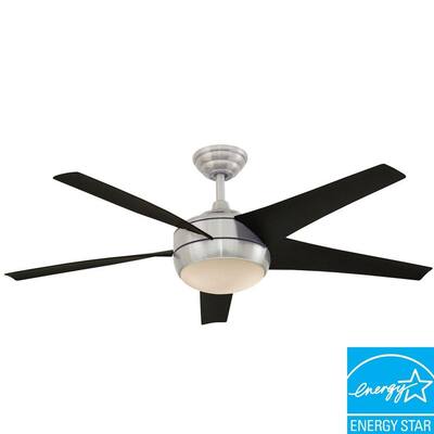 Hampton Bay Windward IV 52 in. Indoor Brushed Nickel Energy Star Ceiling Fan 26613