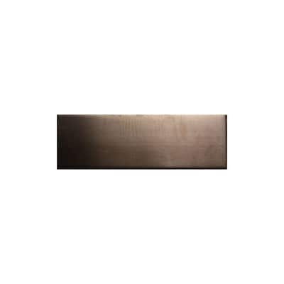 Splashback Glass Tile Metal Copper Stainless Steel Floor and Wall Tile - 2 in. x 6 in. Tile Sample R1B1 METAL TILES
