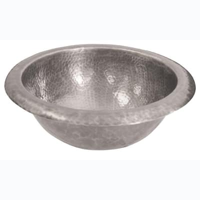 Barclay Products Undermount Bathroom Sink Basin in Hammered Pewter 6712-PE
