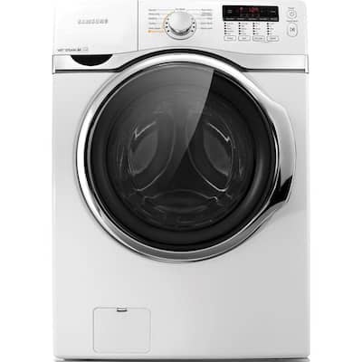 Samsung 4.0 cu. ft. High Efficiency Front Load Washer with Steam In White, ENERGY STAR WF405ATPAWR
