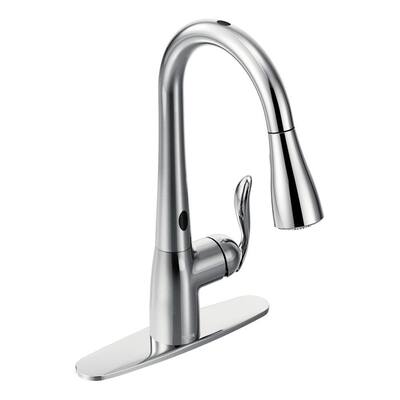 MOEN Kitchen Faucets. Arbor MotionSense Single-Handle Pull-Down Sprayer Kitchen Faucet in Chrome
