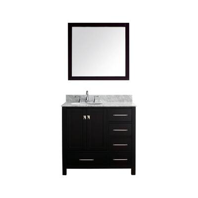 Virtu USA GS-50036-ES Expresso Caroline Avenue 36 Caroline Avenue - Single Sink Bathroom Vanity GS-50036