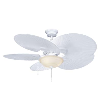 Hampton Bay Havana 48 in. Indoor/Outdoor Matte White Ceiling Fan 51237