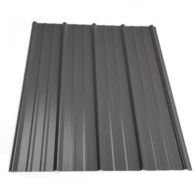 Metal Sales12 ft. Classic Rib Steel Roof Panel in Charcoal
