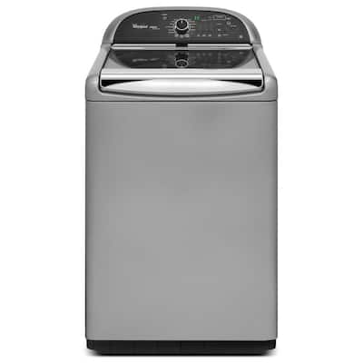 Whirlpool Cabrio Platinum 4.8 cu. ft. High-Efficiency Top Load Washer with Steam in Chrome Shadow, ENERGY STAR WTW8900BC